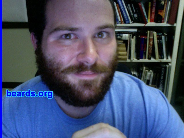 James B.
Bearded since: March 2012. I am a dedicated, permanent beard grower.

Comments:
I started growing my beard in March of this year and loved it so much, I decided to keep it.

How do I feel about my beard? Love the way it gives me diversity from other males and, according to my fiancÃ©, I look cuddly. LOL.

Also see James here: [url]http://www.beards.org/images/displayimage.php?pid=16628[/url].
Keywords: full_beard