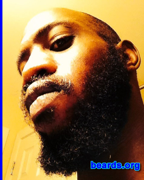 Jamel F.
Bearded since: 2012. I am a dedicated, permanent beard grower.

Comments:
Why did I grow my beard? Men were meant to grow beards.

How do I feel about my beard? Love my beard.  It's so beautiful.
Keywords: full_beard