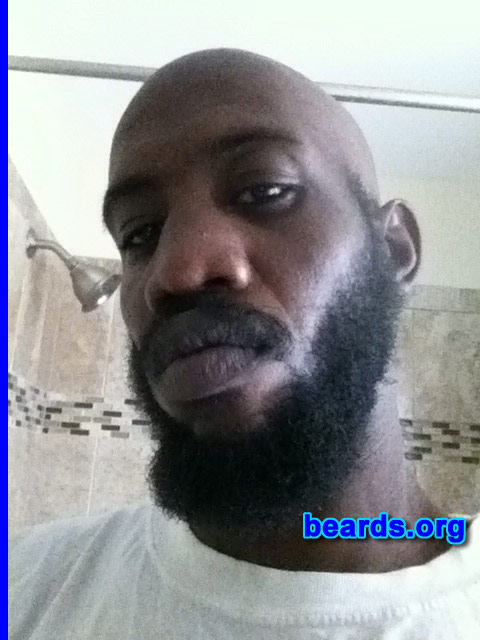 Jamel F.
Bearded since: 2012. I am a dedicated, permanent beard grower.

Comments:
Why did I grow my beard? Men were meant to grow beards.

How do I feel about my beard? Love my beard.  It's so beautiful.
Keywords: full_beard