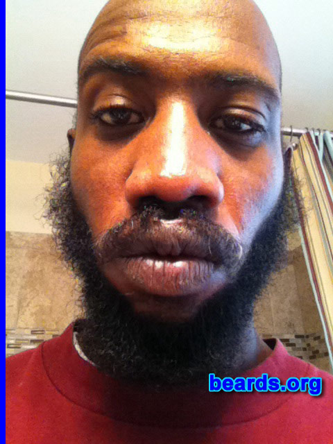 Jamel F.
Bearded since: 2012. I am a dedicated, permanent beard grower.

Comments:
Why did I grow my beard? Men were meant to grow beards.

How do I feel about my beard? Love my beard.  It's so beautiful.
Keywords: full_beard