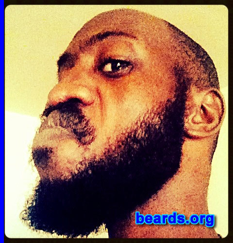 Jamel F.
Bearded since: 2012. I am a dedicated, permanent beard grower.

Comments:
Why did I grow my beard? Men were meant to grow beards.

How do I feel about my beard? Love my beard.  It's so beautiful.
Keywords: full_beard