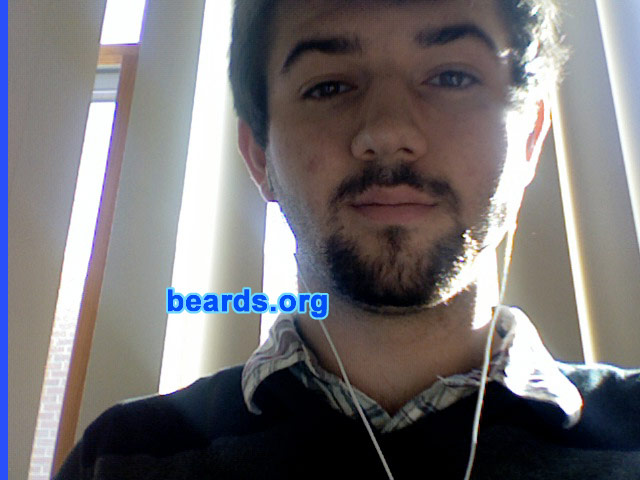 Jordan H.
Bearded since: 2010. I am an experimental beard grower.

Comments:
I've always wanted to grow a beard, but have been limited to my parents rules. They finally let me grow a goatee about a year ago and I've had one on and off forever since.

How do I feel about my beard? My beard makes me feel like a man and I love it. It's not much in comparison to the people on this site but it's mine and I'm only seventeen.
Keywords: goatee_mustache
