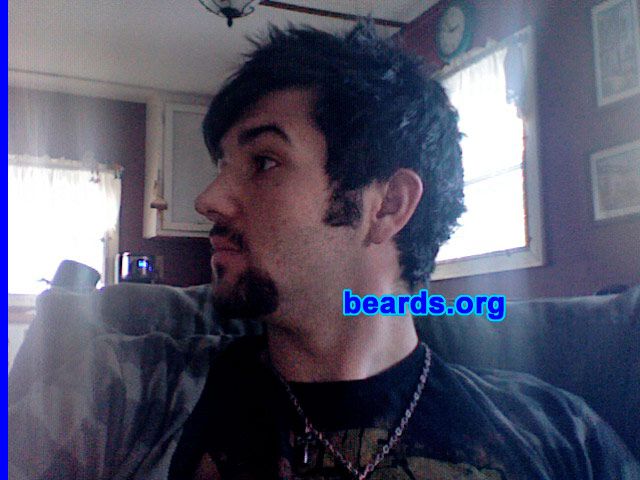 Jordan H.
Bearded since: 2010. I am an experimental beard grower.

Comments:
I've always wanted to grow a beard, but have been limited to my parents rules. They finally let me grow a goatee about a year ago and I've had one on and off forever since.

How do I feel about my beard? My beard makes me feel like a man and I love it. It's not much in comparison to the people on this site but it's mine and I'm only seventeen.
Keywords: goatee_mustache