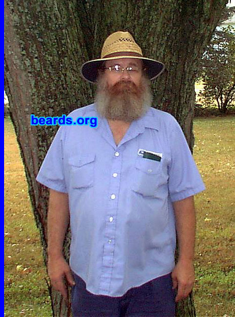 Aldon Olson
Bearded since: 1980.  I am a dedicated, permanent beard grower.

Comments:
I grew my beard because I was inspired by a picture of my great great grandfather. Also, I had my fill of people telling me that I wasn't allowed. Now I grow it because I love it.

How do I feel about my beard?  It's a part of me...who I am. People wouldn't know me if I cut it off. 

This picture was taken August 7, 2007 at seven months of growth.
Keywords: full_beard