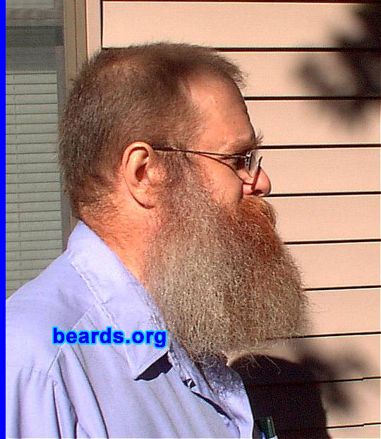 Aldon Olson
Bearded since: 1980.  I am a dedicated, permanent beard grower.

Comments:
I grew my beard because of a photo of my great great grandfather. Plus, I always liked the way a beard looks.

How do I feel about my beard?  I love it.  I can't imagine going without it. I would feel naked without it.
Keywords: full_beard