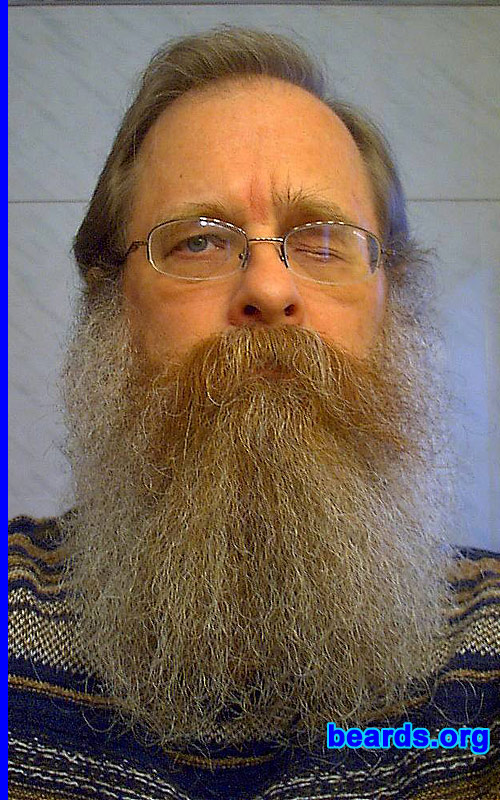 Aldon
Bearded since: 1980.  I am a dedicated, permanent beard grower.

Comments:
I grew my beard:
1. Because I wanted to. 
2. Because I could.

How do I feel about my beard?  The longer it gets, the better I like it. I feel naked without it.
Keywords: full_beard