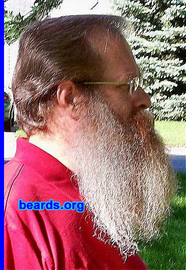 Aldon
Bearded since: 1980.  I am a dedicated, permanent beard grower.

Comments:
I grew my beard because I can.

How do I feel about my beard? The beard and I are one. I decided that I will not cut it again, except to keep it from dragging on the floor.
Keywords: full_beard