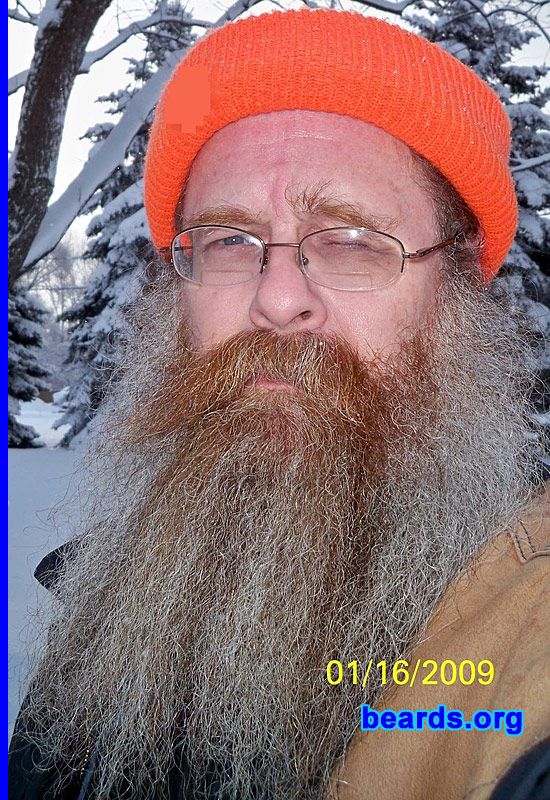 Aldon Olson
Bearded since: 1980.  I am a dedicated, permanent beard grower.

Comments:
I started out growing my beard because, in my early years, I was not allowed. And, therefore, I had to.

How do I feel about my beard?  I love my beard. It is now two years old and will be a contestant in Alaska at the 2009 "World Beard and Mustache Competition."
Keywords: full_beard