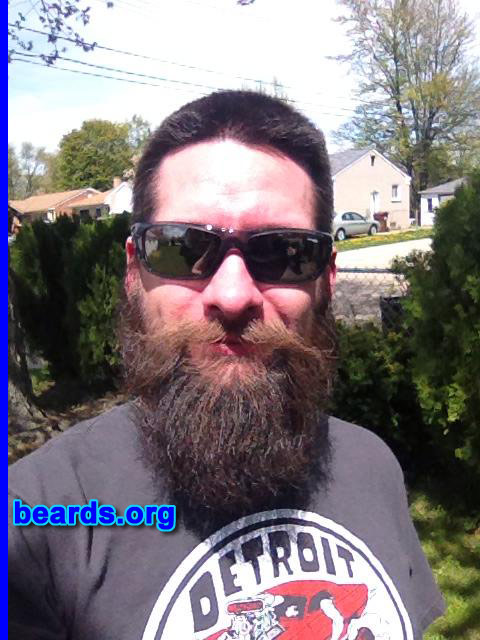 Brian
Bearded since: 2000. I am a dedicated, permanent beard grower.

Comments:
Why did I grow my beard? I have always loved facial hair and had a goatee for a long time. Then I grew my beard in 2000 to separate myself from everybody else with a goatee and for the winter snowboarding season. I loved it so much I kept it and now am working on a yeard (year beard).

How do I feel about my beard? I love my beard! A lot of people don't understand beard love.  Only those of us with beards get it. I will never be without it!!
Keywords: full_beard