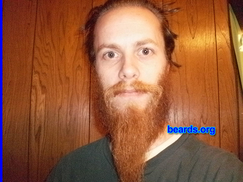 Bryan
Bearded since: mid 2013. I am an experimental beard grower.

Comments:
Why did I grow my beard?  It was a bet I couldn't go a month without shaving.  It's been seven and I don't think it's going anywhere.

How do I feel about my beard? I never really had a "full" beard before  I have had stubble, but it never lasted more than a week. I can't see getting rid of it now, though.
Keywords: full_beard