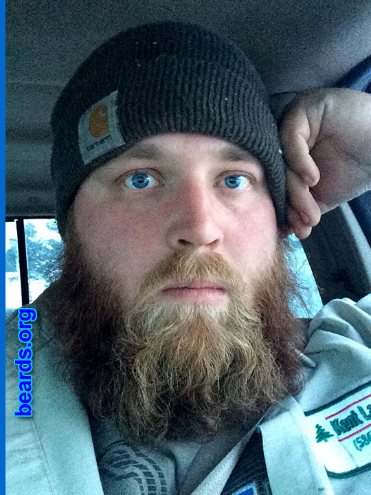 Chad
Bearded since: September 2013. I am an occasional or seasonal beard grower.

Comments:
Why did I grow my beard? Because I wanted to. Glad I did with the cold winter we are having.

How do I feel about my beard? Love it.
Keywords: full_beard