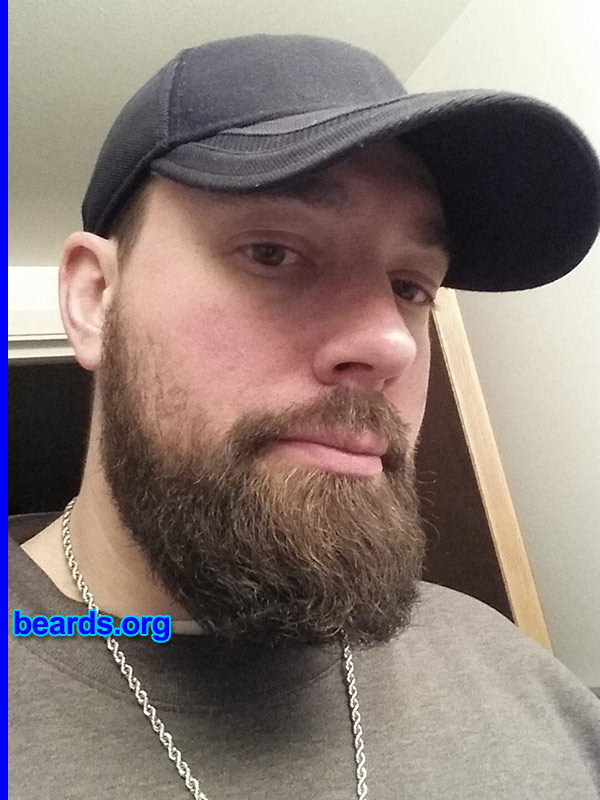 Edward L.
Bearded since: October 2013. I am an experimental beard grower.

Comments:
Why did I grow my beard?  My fiancÃ©e thinks it's sexy.  So I'm growing it out. I also like the brotherly beard camaraderie.

How do I feel about my beard? I love my beard. I want it to be massive.
Keywords: full_beard