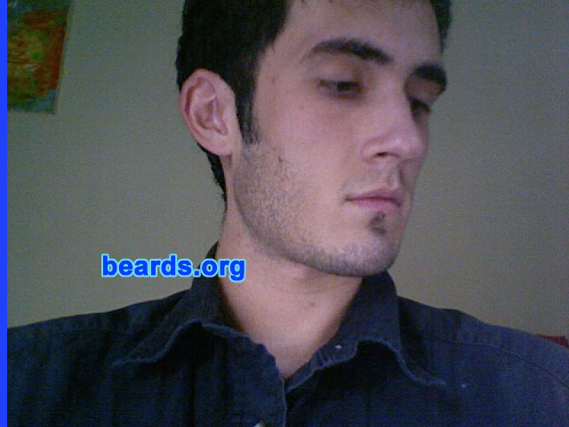 Jonathan
Bearded since: 2007.  I am an occasional or seasonal beard grower.

Comments:
I grew my beard because I go to an art school for one (apparently women think it's sexy) and I figured since I've been gifted with the genes capable of growing a beard I might as well.

How do I feel about my beard?  I like it. It gets me into places, situations, and conversations I might not otherwise be able to access.
Keywords: stubble