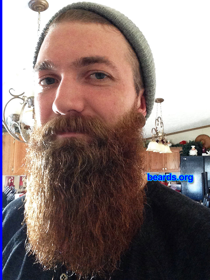 Kenny M.
Bearded since: 2013. I am a dedicated, permanent beard grower.

Comments:
Why did I grow my beard/ I've always had facial hair since I was about seventeen, but decided I wanted to see how awesome it could get.

How do I feel about my beard? I love this face hanger. LOL.
Keywords: full_beard