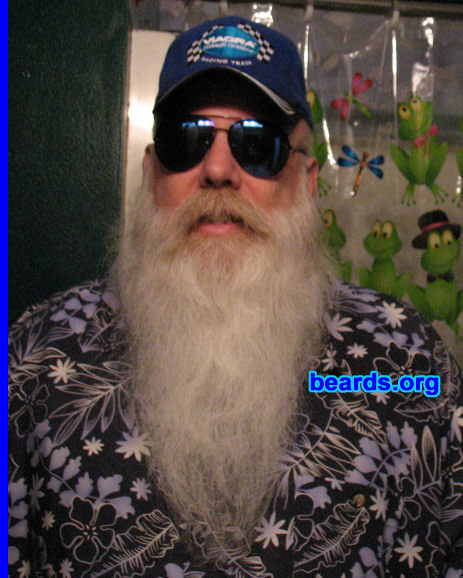 Larry Baley
Bearded since: 2003.  I am a dedicated, permanent beard grower.

Comments:
Grew it to play Santa for the grandkids and liked it so well, I decided to keep it. And I've had it so long now that know one would recognize me without it.

How do I feel about my beard?  I feel it's kind of unique, as in the texture, it's soft and silky and fine like head hair. I also like the waviness in it, although my head hair never was wavy. I think I'll keep it till they bury me.
Keywords: full_beard