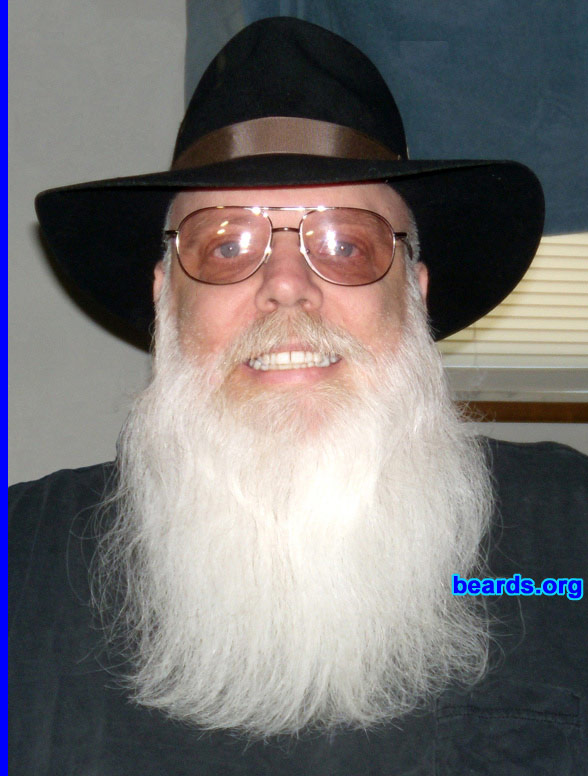 Larry Baley
Bearded since: 2003. I am a dedicated, permanent beard grower.

Comments:
Grew it to play Santa for the grandkids and liked it so well, I decided to keep it. And I've had it so long now that know one would recognize me without it.

How do I feel about my beard? I feel it's kind of unique, as in the texture, it's soft and silky and fine like head hair. I also like the waviness in it, although my head hair never was wavy. I think I'll keep it till they bury me.
Keywords: full_beard