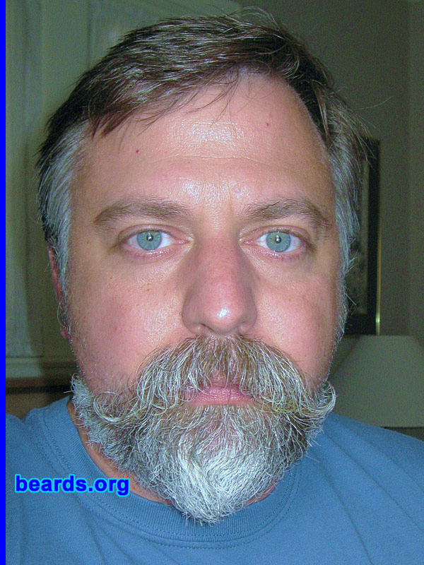 Mark
Bearded since: 1999.  I am a dedicated, permanent beard grower.

Comments:
I first grew a beard in my early twenties and liked the way it looked. I have had some form of facial hair most of my adult life.

How do I feel about my beard? I like the way I look and feel with a beard. The few brief times I have shaved it off, I have always regretted it and have grown it back soon after. The older I get, the more I like the color and texture. I have actually had a few people ask if I ever considered dying my hair and beard. I say that I have earned all my gray. I enjoy being an older guy and I wouldn't want to be young again for anything.
Keywords: goatee_mustache