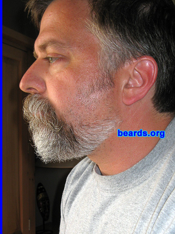 Mark
Bearded since: 1999.  I am a dedicated, permanent beard grower.

Comments:
I first grew a beard in my early twenties and liked the way it looked. I have had some form of facial hair most of my adult life.

How do I feel about my beard? I like the way I look and feel with a beard. The few brief times I have shaved it off, I have always regretted it and have grown it back soon after. The older I get, the more I like the color and texture. I have actually had a few people ask if I ever considered dying my hair and beard. I say that I have earned all my gray. I enjoy being an older guy and I wouldn't want to be young again for anything.
Keywords: goatee_mustache