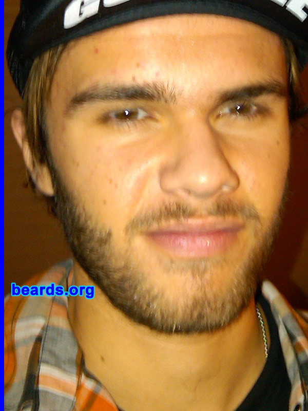 Mikey P.
Bearded since: 2007.  I am a dedicated, permanent beard grower.

Comments:
I started growing my beard when I was fifteen years old just to show off my beard-growing capabilities. However, now I'm seventeen and I don't plan on ever letting it go.

How do I feel about my beard? Love it.
Keywords: full_beard