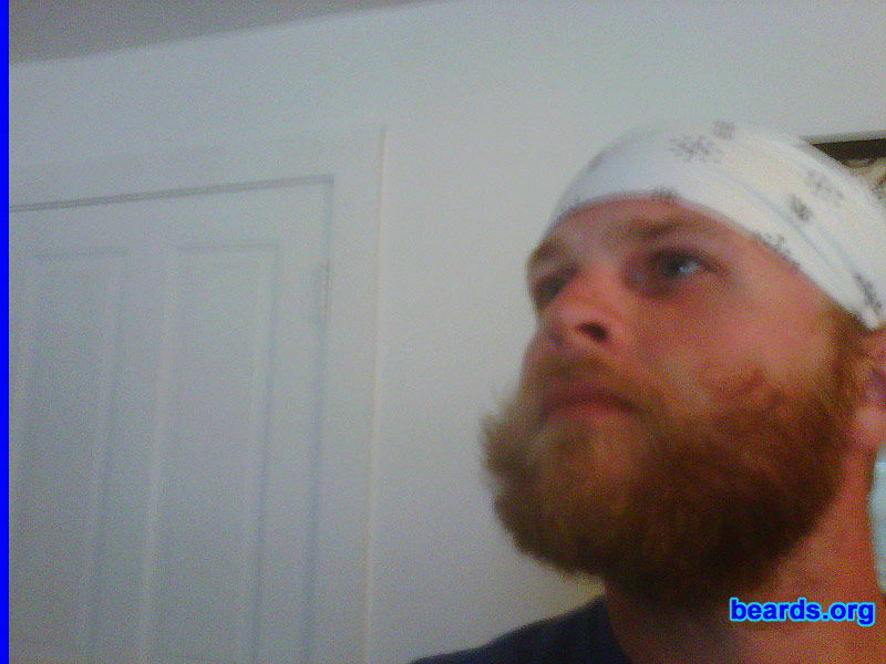 Mike
Bearded since: 2010.  I am an experimental beard grower.

Comments:
I grew my beard because I lost my scarf.

How do I feel about my beard? Gnarly.
Keywords: full_beard