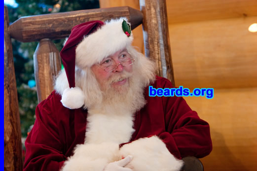 Russ S.
Bearded since: 1975.  I am a dedicated, permanent beard grower.

Comments:
I grew my beard thirty-five years ago to look older.

How do I feel about my beard? I could never shave it now. It is part of me. As a Santa, it defines me.
Keywords: santa full_beard