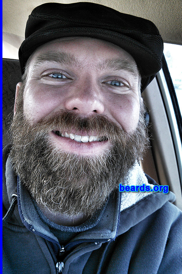 Scott
Bearded since: October 2013. I am a dedicated, permanent beard grower.

Comments:
Why did I grow my beard? Work doesn't mind. I'm single and I've had a liking towards beards. I would always grow it for a few weeks but then shave it off. Figured it was time to let it grow.

How do I feel about my beard? I feel more relaxed and more natural. I feel like it's how I'm supposed to be.
Keywords: full_beard