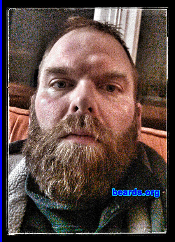 Scott
Bearded since: October 2013. I am a dedicated, permanent beard grower.

Comments:
Why did I grow my beard? Work doesn't mind. I'm single and I've had a liking towards beards. I would always grow it for a few weeks but then shave it off. Figured it was time to let it grow.

How do I feel about my beard? I feel more relaxed and more natural. I feel like it's how I'm supposed to be.
Keywords: full_beard