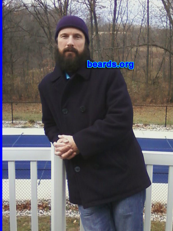 T.J.
Bearded since: 2010. I am an experimental beard grower.

Comments:
Why did I grow my beard?  I did not want to go through life having never tried to grow a full beard.

How do I feel about my beard? I love the reactions I get from people. Guys seem to admire it while women seem to be split. But when i do come across a woman who really digs it that is awesome.
Keywords: full_beard