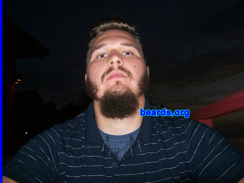 John H.
Bearded since: 2007.  I am a dedicated, permanent beard grower.

Comments:
I grew a beard because I admired real men with real manly beards.

How do I feel about my beard?  I love having my beard.
Keywords: mutton_chops soul_patch goatee_mustache