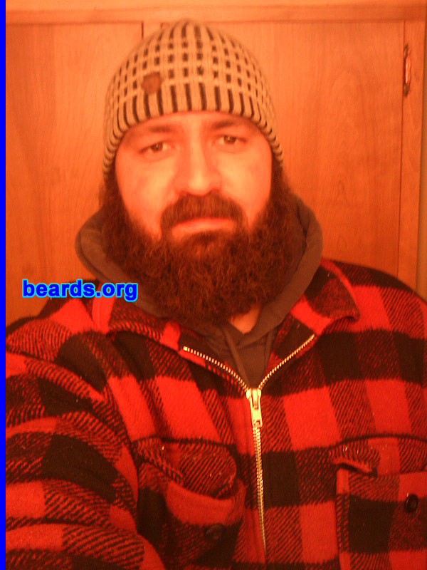 Jeremy W.
Bearded since: 1996. I am an occasional or seasonal beard grower.

Comments:
I grew my beard for warmth and because the little lady loves it!

How do I feel about my beard?  Love it and don't want to trim it down!
Keywords: full_beard