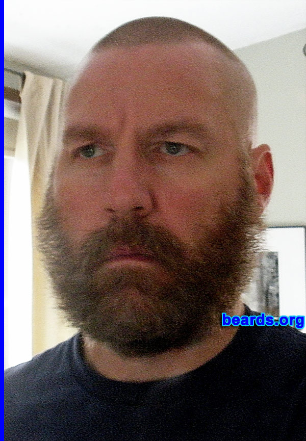Jim
Bearded since: 2012. I am a dedicated, permanent beard grower.

Comments:
After ten years of job-related restrictions, I decided to go back to growing my beard. It feels great as I let it grow bigger, with or without a 'stache.

How do I feel about my beard? I love my beard, Proud of it. Part of what makes a man a man.
Keywords: full_beard