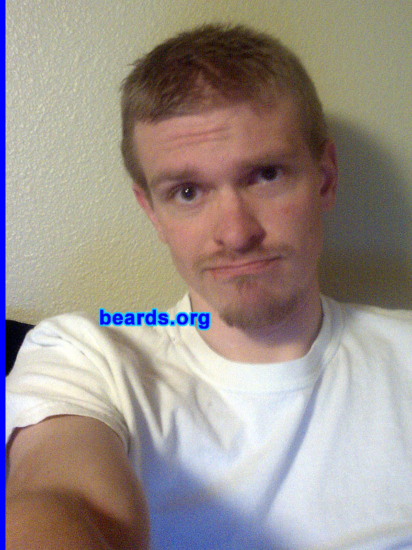Norm
Bearded since: 2010.  I am an experimental beard grower.

Comments:
I grew my beard because I was told I would be unable to.

How do I feel about my beard? I like it.
Keywords: goatee_mustache