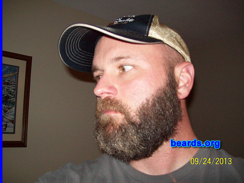Aaron
Bearded since: 2013. I am an occasional or seasonal beard grower.

Comments:
Why did I grow my beard? I was just curious how big it would get if I let it go.

How do I feel about my beard? I feel it is a good full beard and I like the way I look with it.
Keywords: full_beard