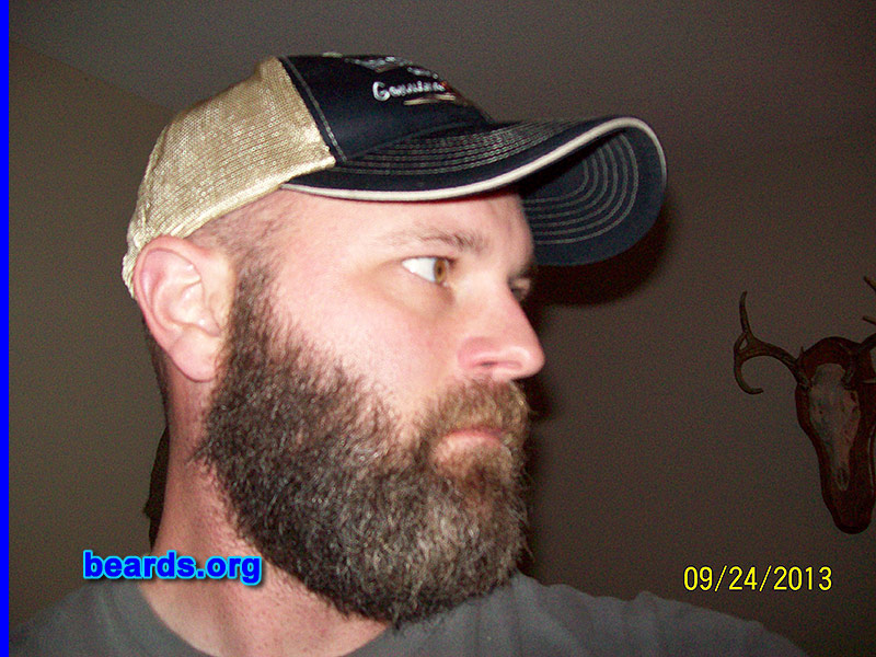 Aaron
Bearded since: 2013. I am an occasional or seasonal beard grower.

Comments:
Why did I grow my beard? I was just curious how big it would get if I let it go.

How do I feel about my beard? I feel it is a good full beard and I like the way I look with it.
Keywords: full_beard