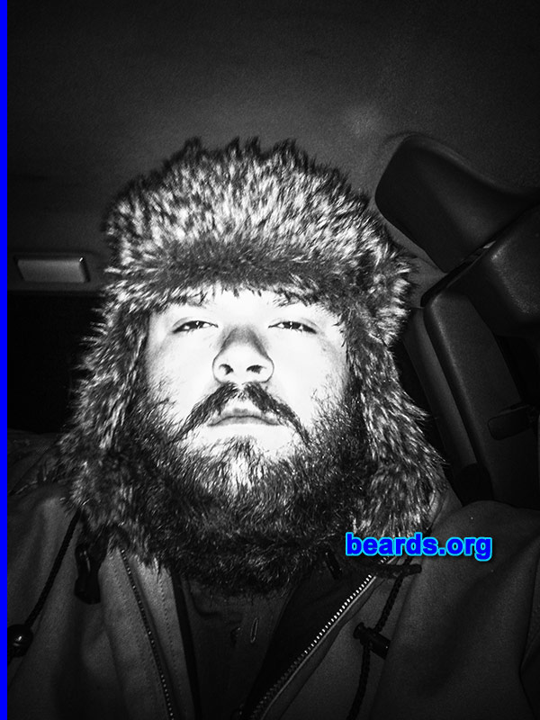 Eric
Bearded since: November 1, 2013. I am a dedicated, permanent beard grower.

Comments:
Why did I grow my beard? I thought I'd try it! Now I will never shave.  Love it!

How do I feel about my beard?  I love every day with my beard! It is a conversation starter and also the chicks love IT!!! Not just kidding. I have walked into stores and girls just ask can I touch your beard!!! Lol sound corny but I don't mind it at all!!! 
Keywords: full_beard