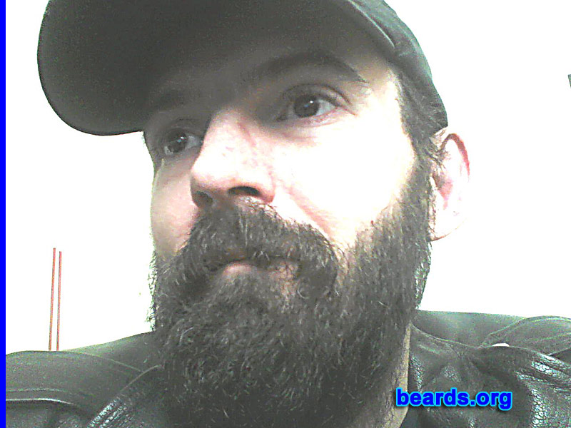 Jason S.
Bearded since: September 2012. I am a dedicated, permanent beard grower.

Comments:
Why did I grow my beard? I wanted to try something different.  Being a truck driver, I think it helps the image a bit more when people look up to you. It is amazing how people can respect you more when you have a beard.

How do I feel about my beard? It was difficult in the beginning with the itching and scratching.  But then it started to choke me around the neck. I'm pretty much used to it now and people seem to like the look.
Keywords: full_beard