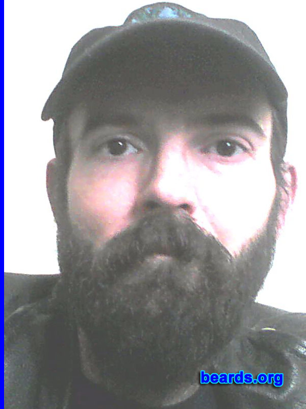 Jason S.
Bearded since: September 2012. I am a dedicated, permanent beard grower.

Comments:
Why did I grow my beard? I wanted to try something different.  Being a truck driver, I think it helps the image a bit more when people look up to you. It is amazing how people can respect you more when you have a beard.

How do I feel about my beard? It was difficult in the beginning with the itching and scratching.  But then it started to choke me around the neck. I'm pretty much used to it now and people seem to like the look.
Keywords: full_beard