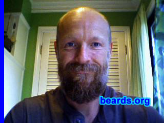 Lee
Bearded since: 2000. I am an experimental beard grower.

Comments:
I grew my beard because I like the way beards look on other people and I like the look on myself.

How do I feel about my beard? I love the feel of having a beard and I like the color it is.

I sometimes have a love/hate relationship with my beard. As it grows longer, I want to trim it. Once I trim it, I want it to be longer!

I have tried a few times to let it grow long. I have made it to four months a couple of times. 
Keywords: full_beard