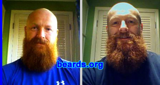 Lee
Bearded since: 2000. I am an experimental beard grower.

Comments:
I grew my beard because I like the way beards look on other people and I like the look on myself.

How do I feel about my beard? I love the feel of having a beard and I like the color it is.

I sometimes have a love/hate relationship with my beard. As it grows longer, I want to trim it. Once I trim it, I want it to be longer!

I have tried a few times to let it grow long. I have made it to four months a couple of times. 
Keywords: full_beard