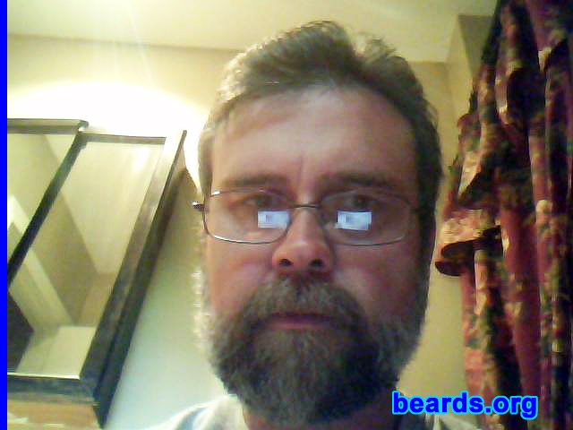 Michael
Bearded since: 1984.  I am a dedicated, permanent beard grower.

Comments:
I grew my beard because I always admired men who wore beards. My older brother had one and he never shaved it until the week before he died.

How do I feel about my beard? I love mine. It looks just like the one my brother had.  My wife tells me not shave it.  She says that it makes me look sexy.
Keywords: full_beard