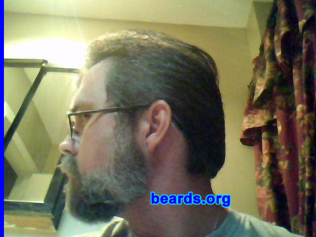 Michael
Bearded since: 1984.  I am a dedicated, permanent beard grower.

Comments:
I grew my beard because I always admired men who wore beards. My older brother had one and he never shaved it until the week before he died.

How do I feel about my beard? I love mine. It looks just like the one my brother had.  My wife tells me not shave it.  She says that it makes me look sexy.
Keywords: full_beard