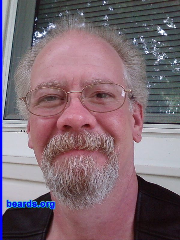 Ray
I am a dedicated, permanent beard grower.

Comments:
I grew my beard because shaving hurts me.

How do I feel about my beard?  I feel like it's how God intended a man to look. It's warm in the winter and cool in the summer.
Keywords: goatee_mustache