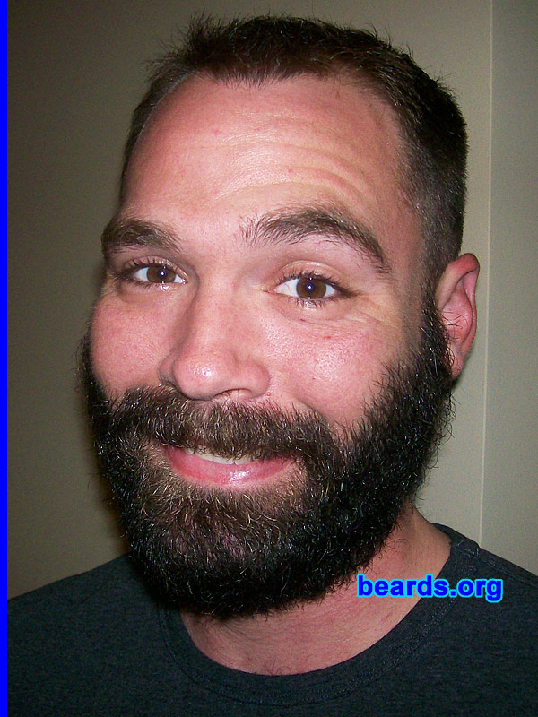 William
Bearded since: December 2008.  I am an experimental beard grower.

Comments:
Since I work outdoors, I thought I would try growing a beard to see if it kept my face warm through the winter...it worked.

How do I feel about my beard? I like it. I have learned that folks look at you or pay more attention to you when you have a beard. I have gotten more looks from passersby when they think I can't see them. They stare at me a little bit...possibly because my beard may make me look a bit mean or shady. It's weird to be looked at that way when you are normally clean shaven and look like a completely harmless twit.
Keywords: full_beard