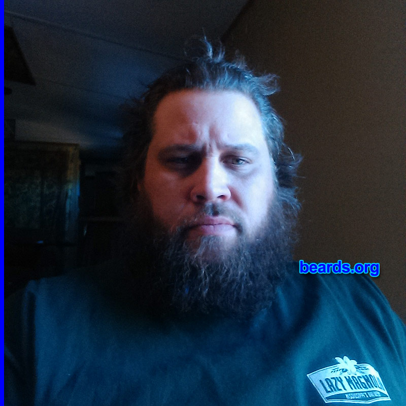 Jeremy H.
Bearded since: October 2013. I am an experimental beard grower.

Comments:
Why did I grow my beard? My friends have beards and I decided to try it.

How do I feel about my beard? I love my beard! I just might have to cut it for my job at the paper mill.
Keywords: full_beard