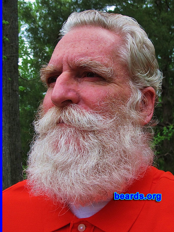 Larry M.
Bearded since: 2013. I am a dedicated, permanent beard grower.

Comments:
I grew my beard to look and feel the way God made me.

How do I feel about my beard? I am very happy with the progress it is making. There are many benefits including physical, psychological, and spiritual.  It's been a wonderful journey. I will not be cutting or trimming again. It makes me who I am supposed to look like and who I was designed to be.
Keywords: full_beard