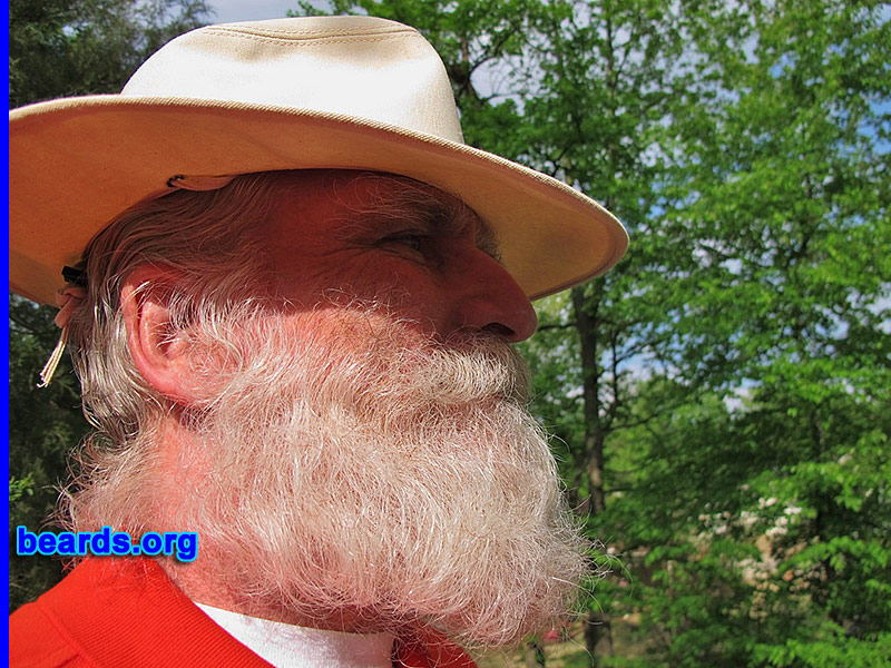 Larry M.
Bearded since: 2013. I am a dedicated, permanent beard grower.

Comments:
I grew my beard to look and feel the way God made me.

How do I feel about my beard? I am very happy with the progress it is making. There are many benefits including physical, psychological, and spiritual.  It's been a wonderful journey. I will not be cutting or trimming again. It makes me who I am supposed to look like and who I was designed to be.
Keywords: full_beard