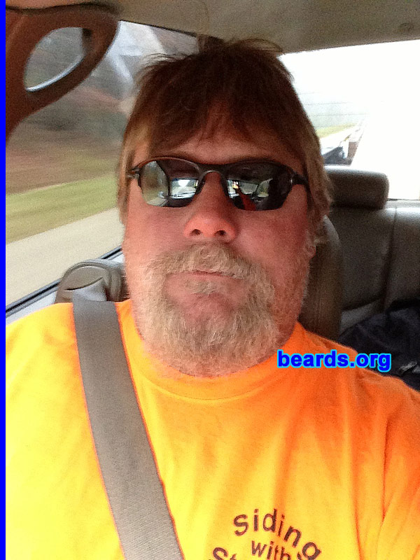 Mike R.
Bearded since: 2011. I am an occasional or seasonal beard grower.

Comments:
I grew my beard just to have a change of look. Plus , I think we need to change the stereotype about beards.

How do I feel about my beard? I'm satisfied with my beard. It's a little grayer these days, but the women in my life say its a distinguished look with the gray.
Keywords: goatee_mustache