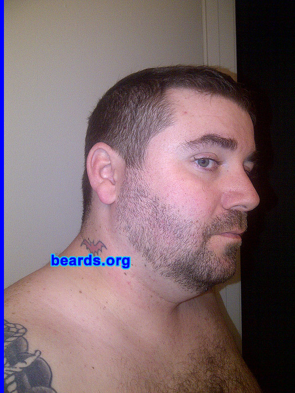 Stephen F.
Bearded since: 2007 -- goatee and mustache; 2012 --full beard. I am a dedicated, permanent beard grower.

Comments:
I've had a mustache and goatee forever, but I just decided to grow a full beard to look more my age.

How do I feel about my beard? I feel naked when I'm clean shaven.
Keywords: stubble full_beard