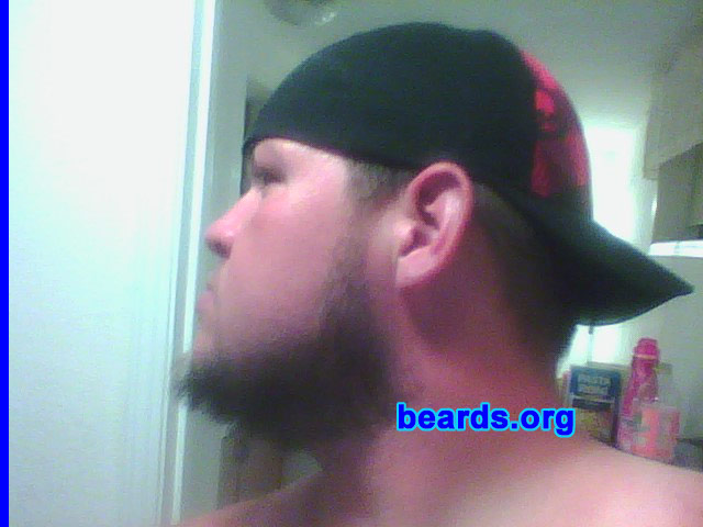 Dustin B.
Bearded since: 2012. I am an experimental beard grower.

Comments:
I grew my beard to try something new. So far so good.

How do I feel about my beard? Other than the fact that I can't grow hair on my cheeks and my beard grows to the right, I'm digging the whole experience.
Keywords: full_beard