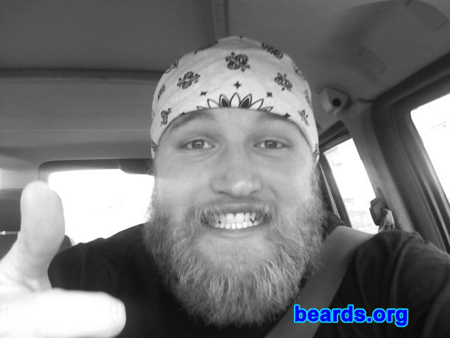 Ty Fenwick
Bearded since: 2007.  I am a dedicated, permanent beard grower.

Comments:
I grew my beard because it seemed like the right thing to do.

How do I feel about my beard?  I love it, even if I do get scared looks from kids.
Keywords: full_beard